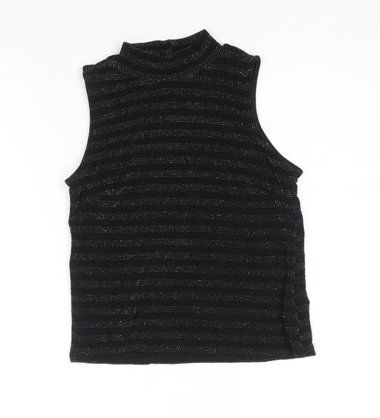 Womens UK Size 10 Atmosphere Black Basic Tank