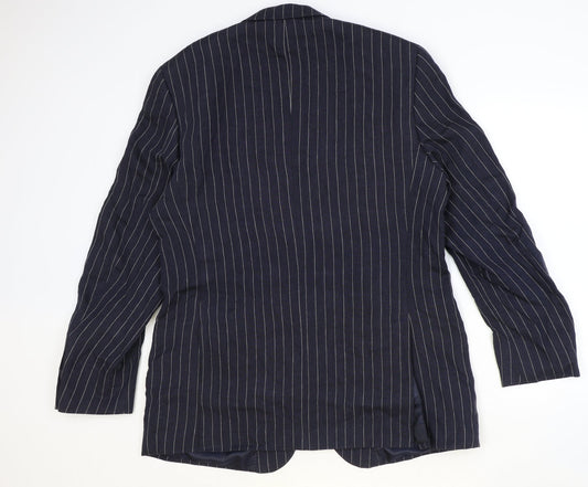 Mens UK Size 44 Marks and Spencer Regular Blue Suit Jacket