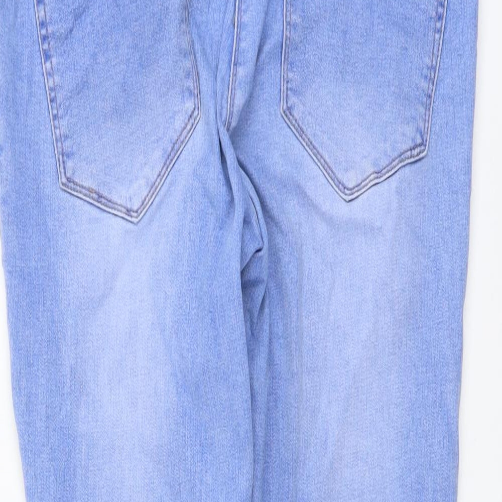 NEXT Womens Blue Cotton Jegging Jeans Size 10 L26 in Regular Button