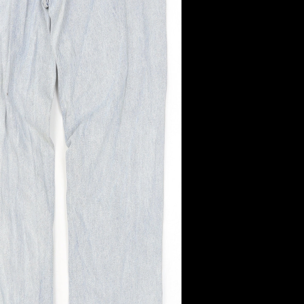 PRETTYLITTLETHING Womens Blue Cotton Straight Jeans Size 8 Relaxed Button