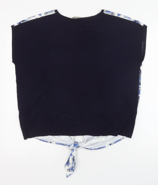 Womens UK Size M Oasis Blue Basic Blouse