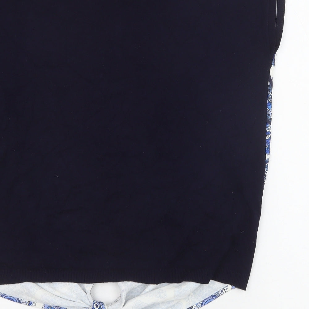 Womens UK Size M Oasis Blue Basic Blouse