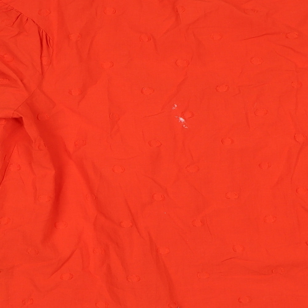 Womens UK Size 8 Marks and Spencer Red Basic Blouse