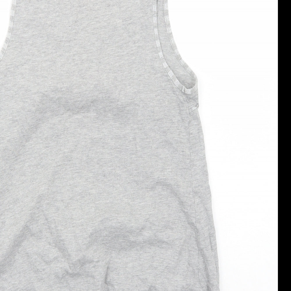 Womens UK Size 12 Preworn Grey Basic Tank