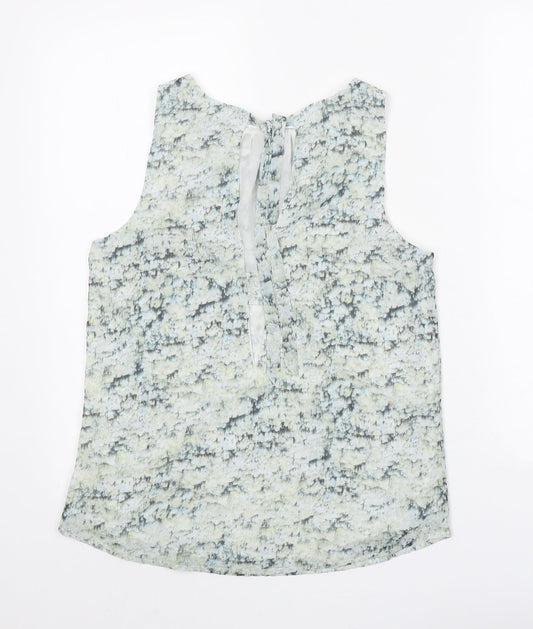 Womens UK Size 6 H&M Green Basic Tank