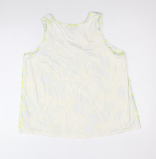 Womens UK Size 12 Marks and Spencer White Basic Tank