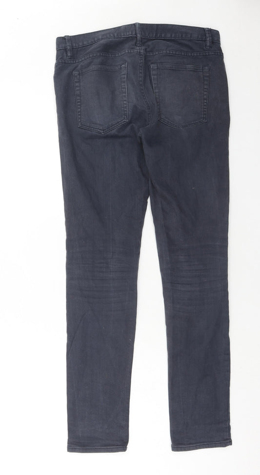 H&M Mens Blue Cotton Skinny Jeans Size 30 in Regular Zip