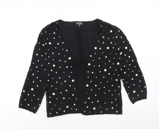 Womens UK Size 12 Phase Eight Black Cardigan Jumper