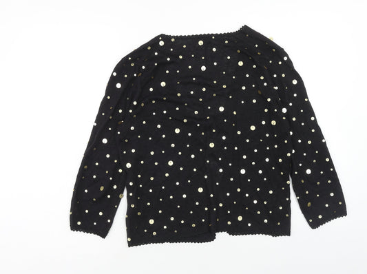 Womens UK Size 12 Phase Eight Black Cardigan Jumper