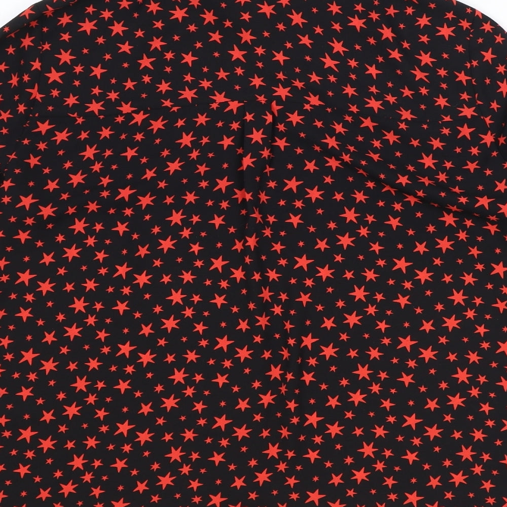 Womens UK Size 8 Marks and Spencer Black Basic Button-Up