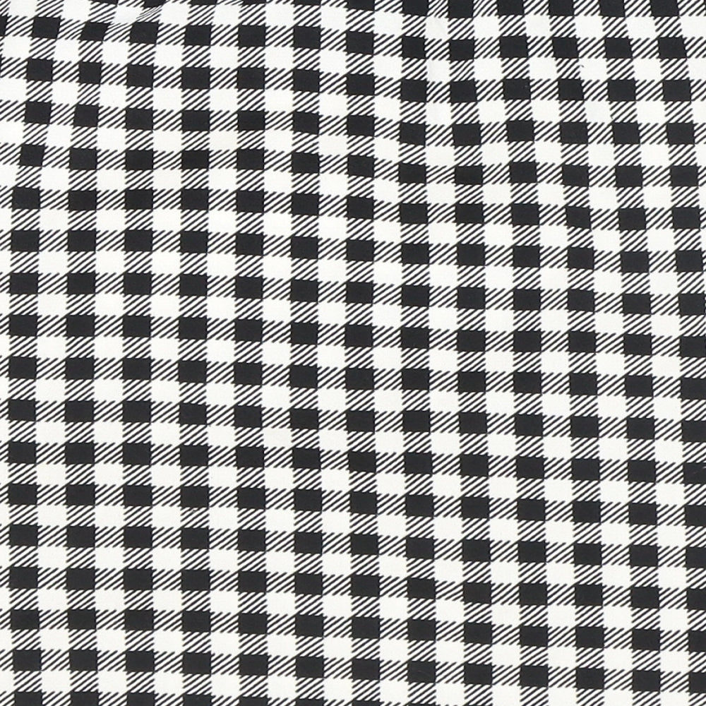 SheIn Womens Black Check Polyester Straight & Pencil Skirt Size S