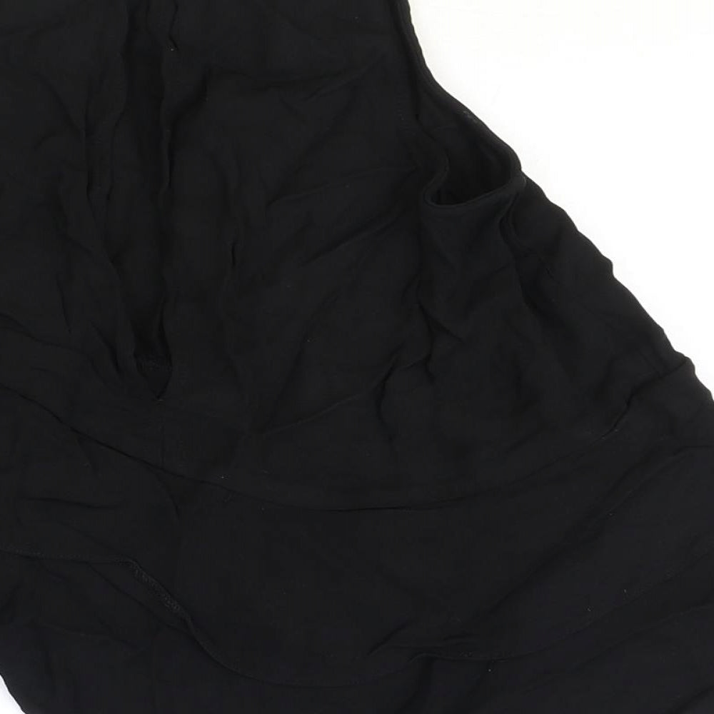 Womens UK Size 8 H&M Black Basic Tank