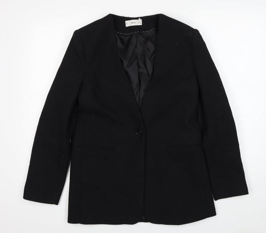 Womens UK Size XS Mango Black Jacket