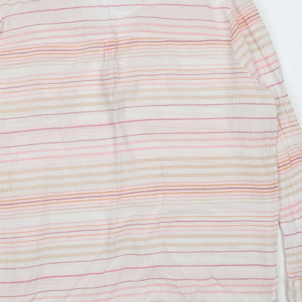 Womens UK Size 10 New Look Multicoloured Basic Blouse