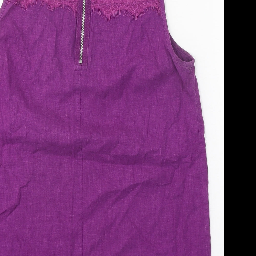 Womens UK Size 8 Marks and Spencer Purple Basic Blouse