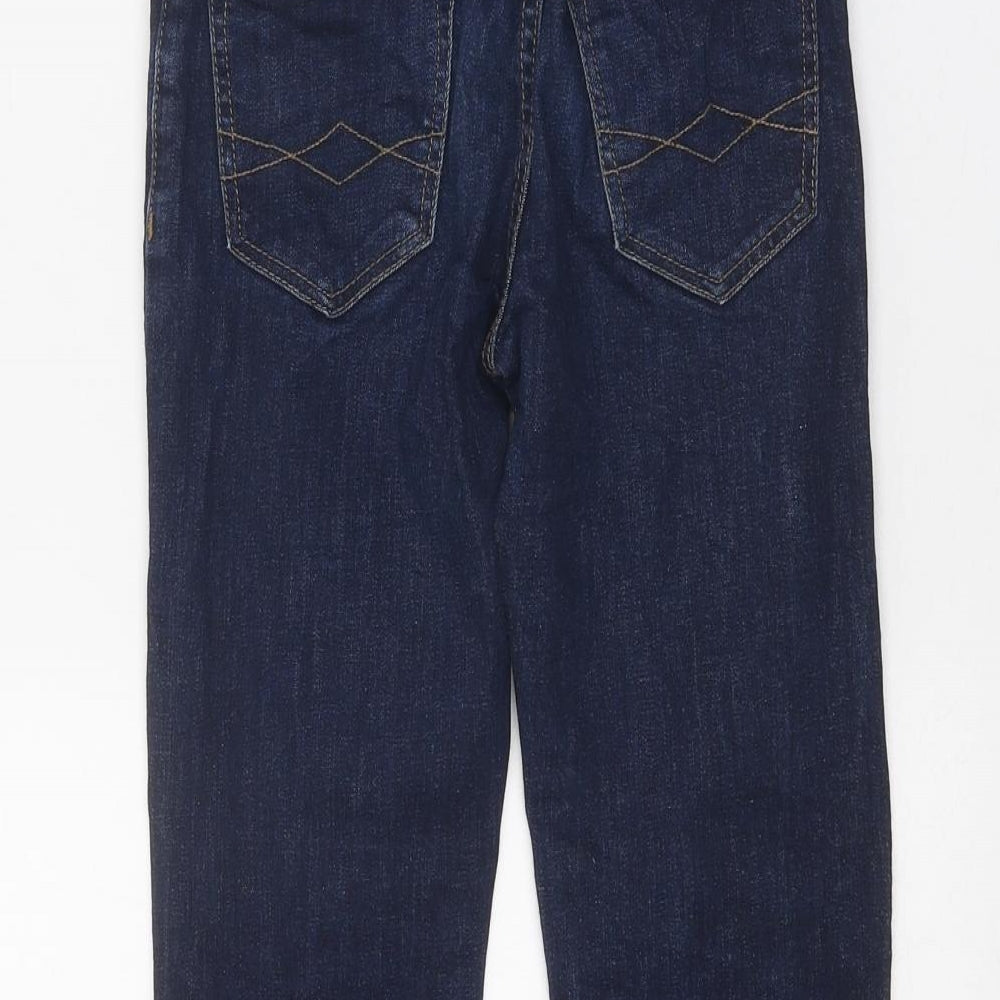 Zara Boys Blue Cotton Straight Jeans Size 9 Months Regular Zip