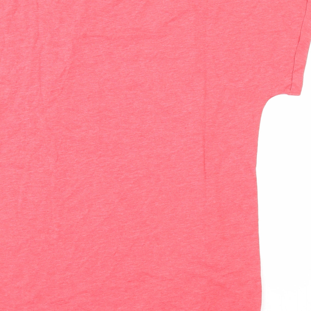 Womens UK Size 8 Warehouse Red Basic T-Shirt