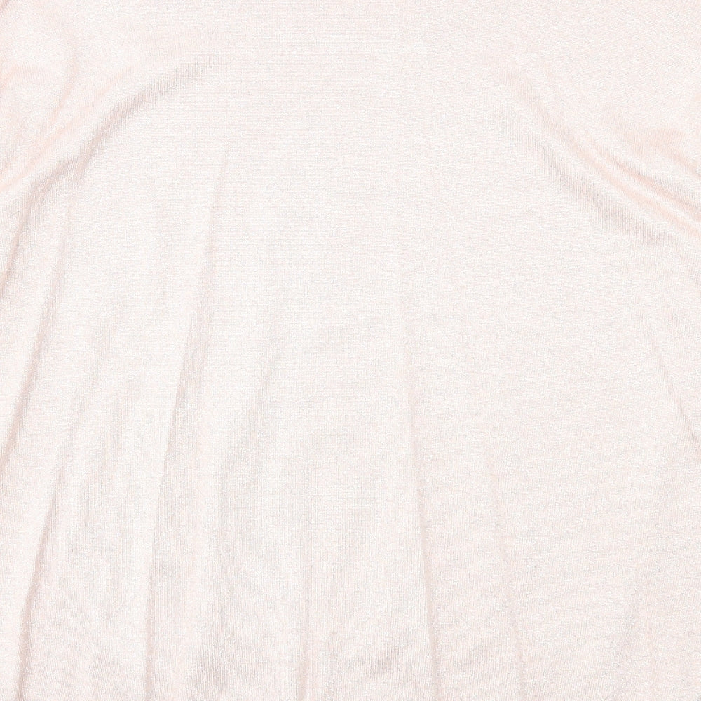 TU Womens Pink Round Neck Viscose Pullover Jumper Size 12