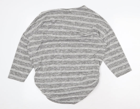 Womens UK Size L Papaya Grey Pullover Jumper
