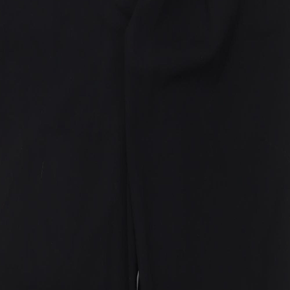 Womens UK Size 16 Marks and Spencer Regular Fit Black Trousers