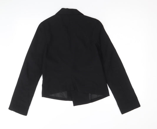 Divided by H&M Womens Black Polyacrylate Fibre Jacket Blazer Size 8