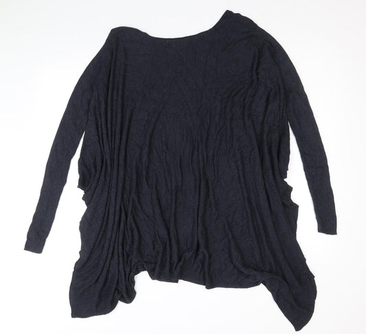 Womens UK Size S Label Lab Blue Cardigan Jumper