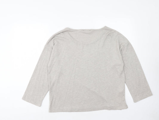 Womens UK Size M Mango Gold Pullover Jumper