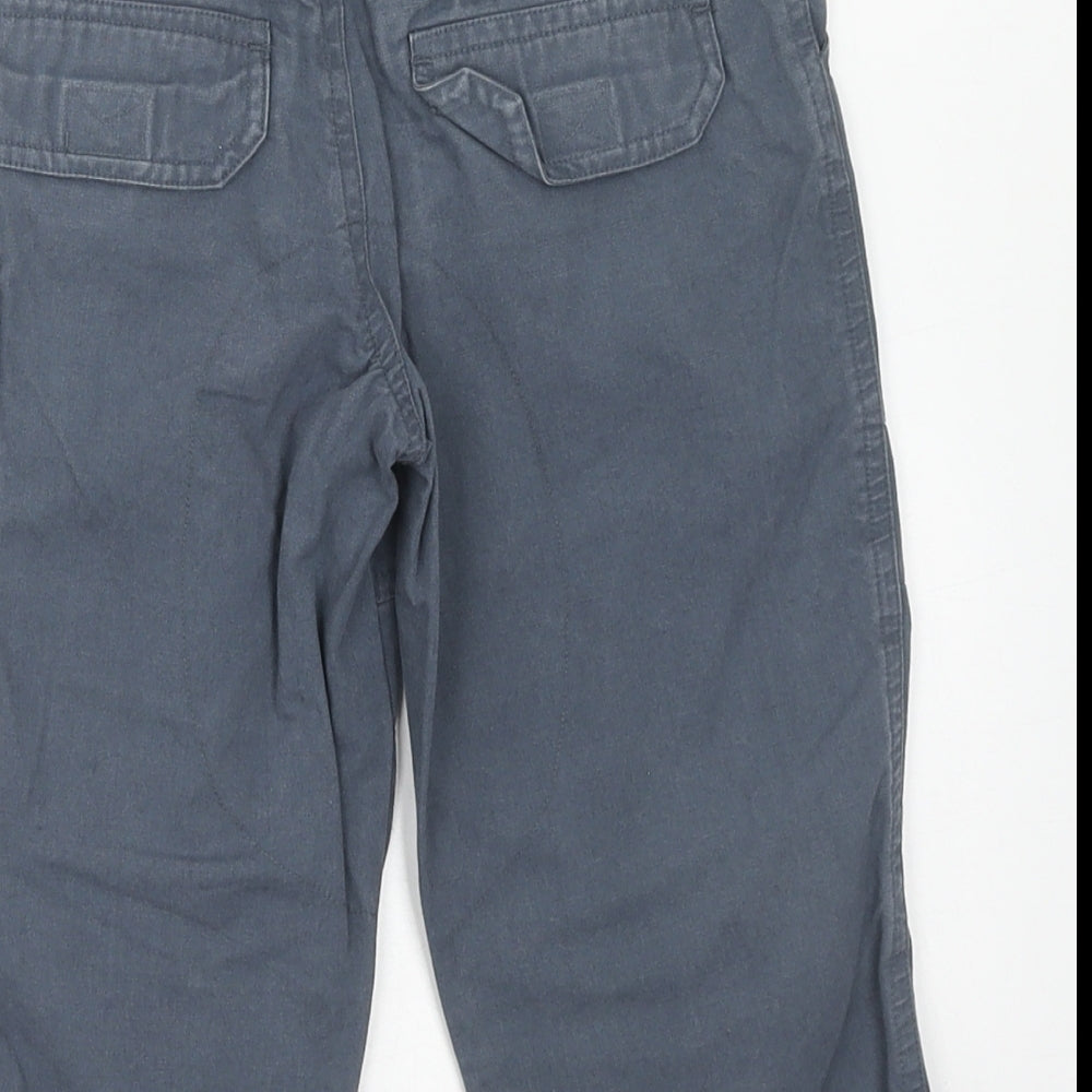 Ladybird Boys Grey Cotton Cargo Trousers Size 12-18 Months L50 cm Button
