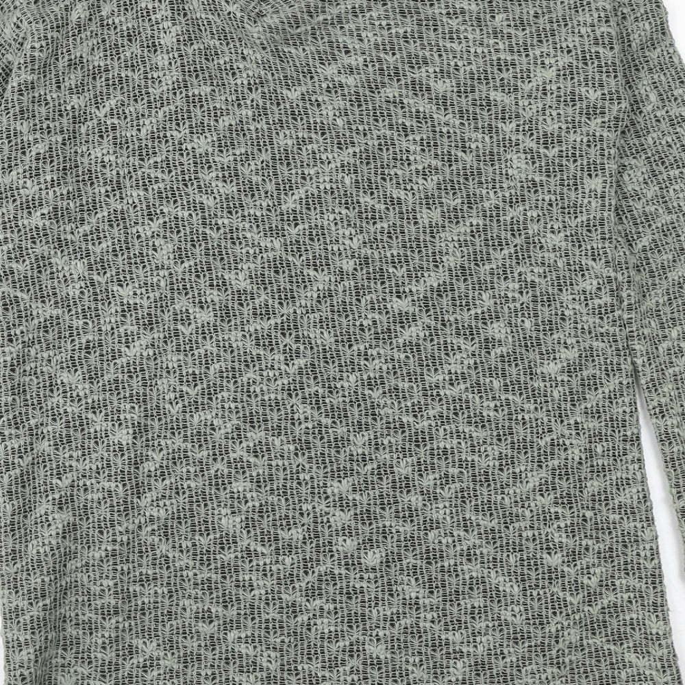 Womens UK Size 6 NEXT Green Tunic Jumper