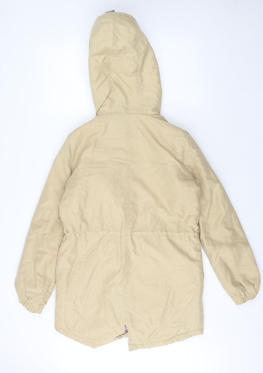 Noisy may Womens Yellow Parka Coat Size S Zip