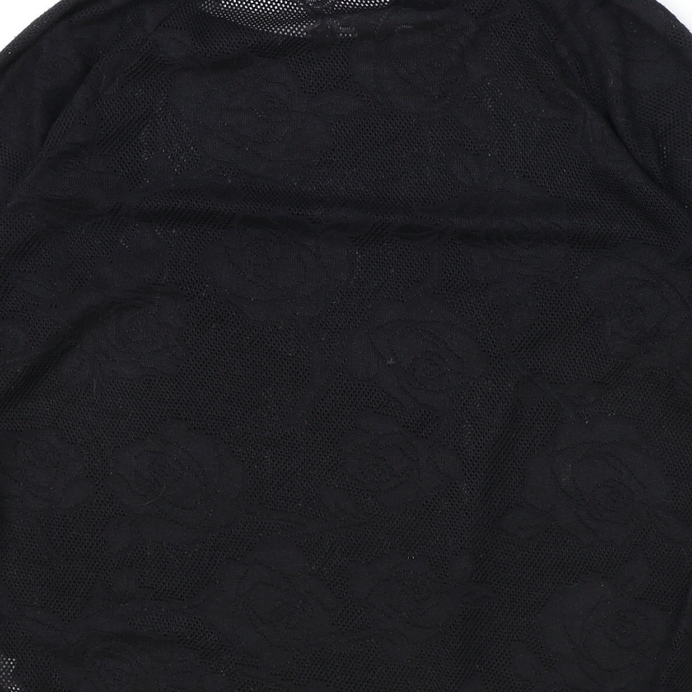 Womens UK Size 10 NEXT Black Basic T-Shirt