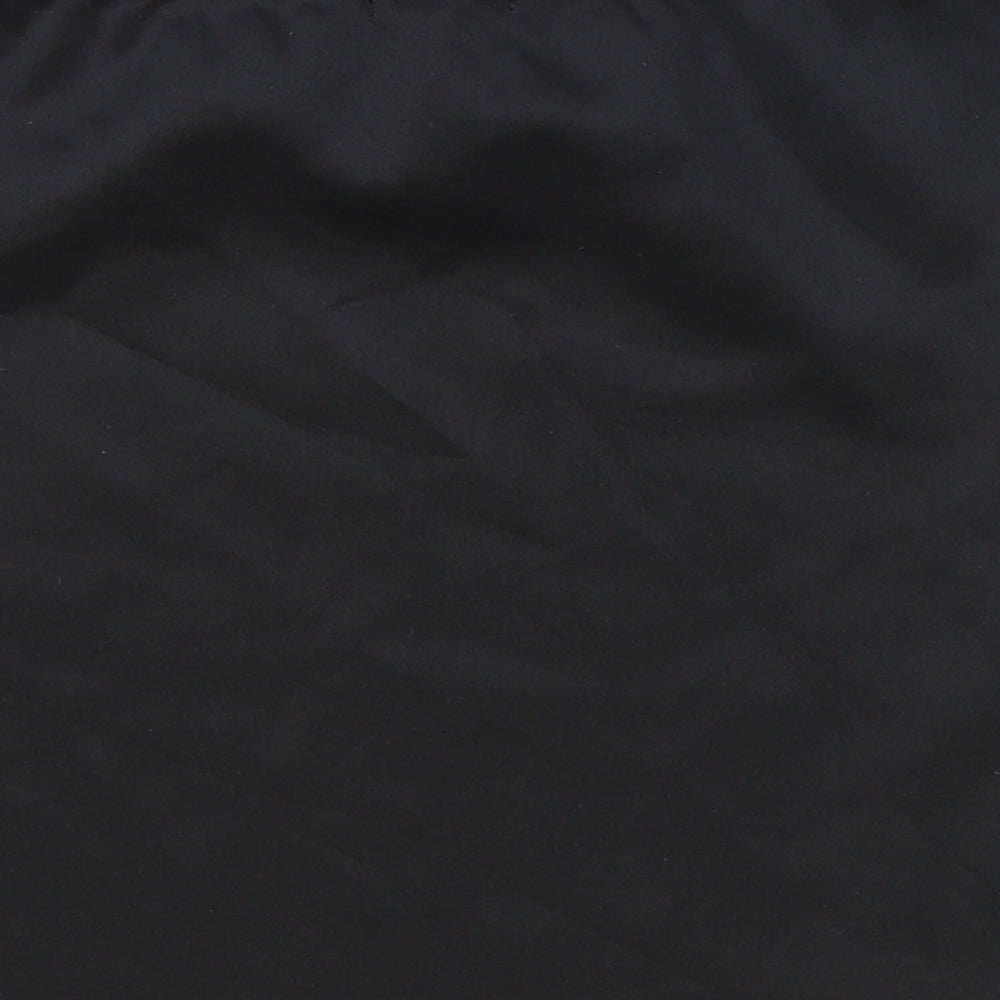 Boohoo Womens Black Polyester Straight & Pencil Skirt Size 10