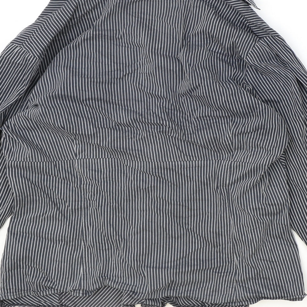 Womens UK Size 14 Marks and Spencer Black Basic Button-Up