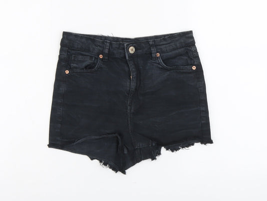 Womens UK Size 8 Bershka Regular Fit Hot Pants Shorts