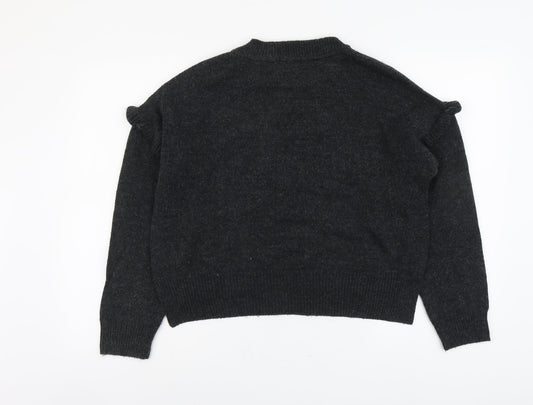 Womens UK Size S Cooperative Grey Pullover Jumper