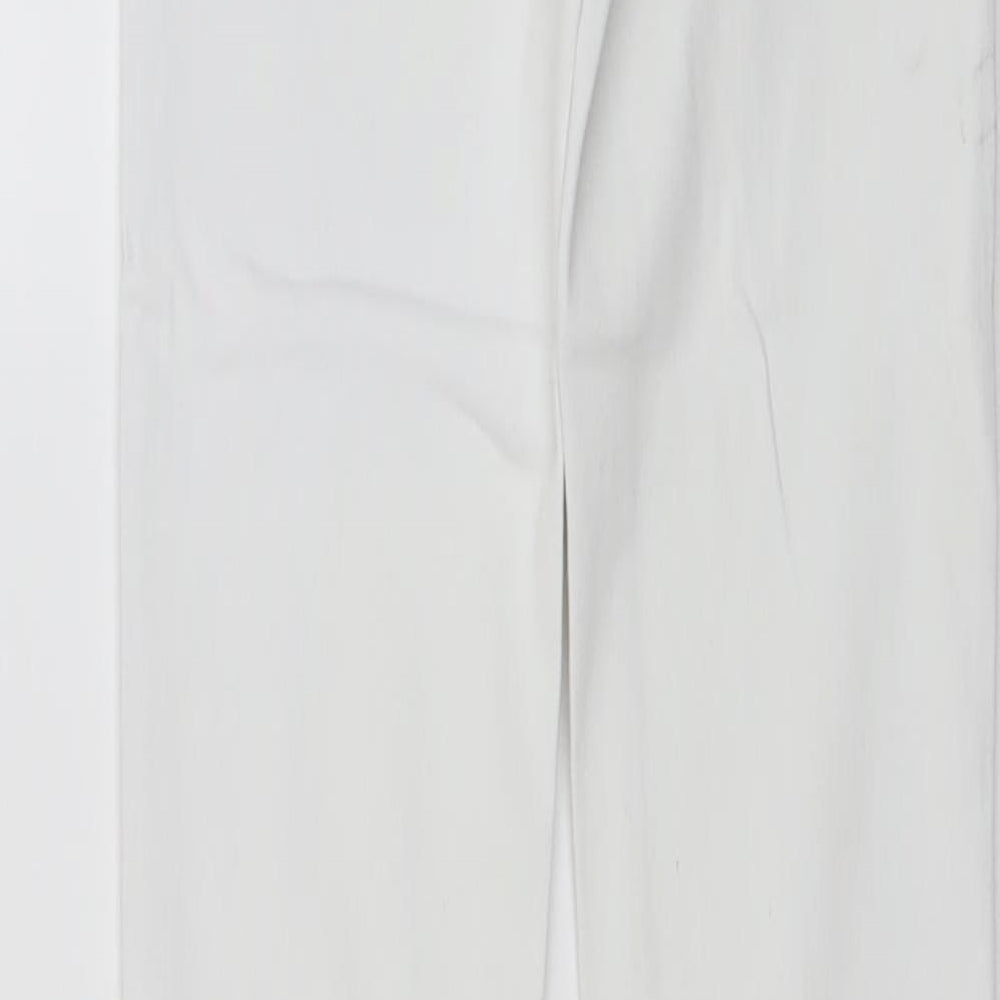 Womens UK Size 6 Toxik3 Regular Fit Skinny White Jeans