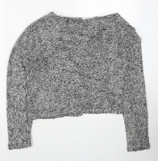 Womens UK Size 10 Miss Selfridge Grey Cardigan Jumper