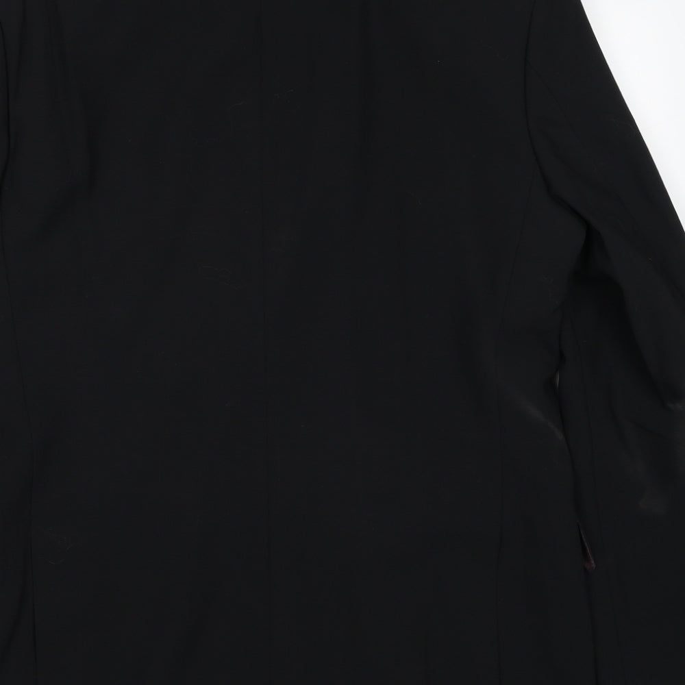 Mens UK Size M Impressions Regular Black Suit Jacket