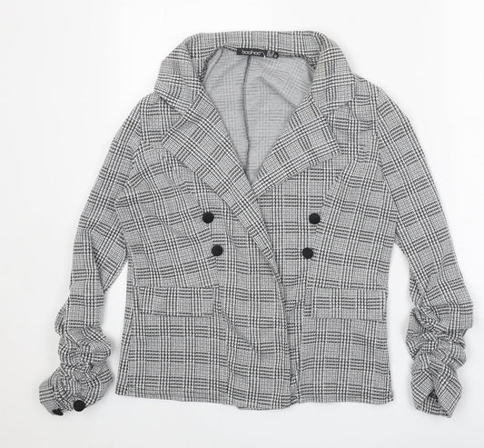 Womens UK Size 14 Boohoo Grey Jacket