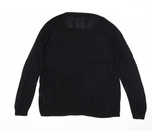 Womens UK Size L Oasis Black Pullover Jumper