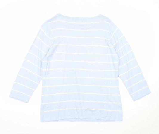Womens UK Size 10 Marks and Spencer Blue Pullover Jumper