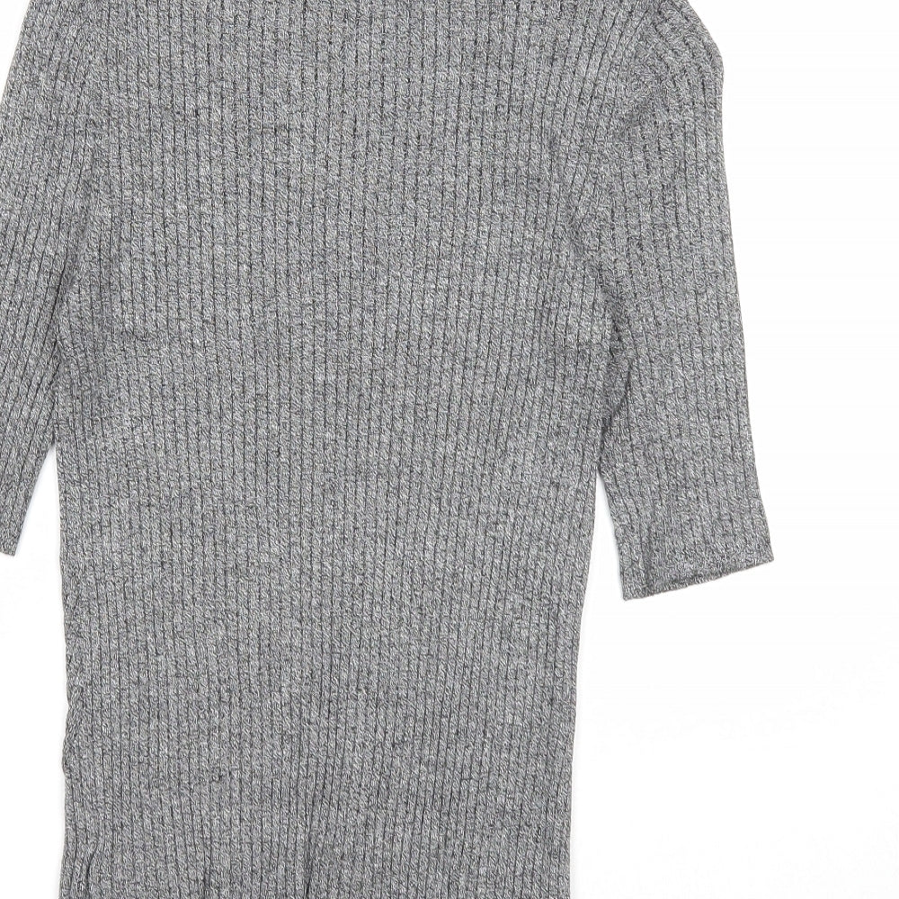 Womens UK Size 10 Marks and Spencer Grey Pullover Jumper