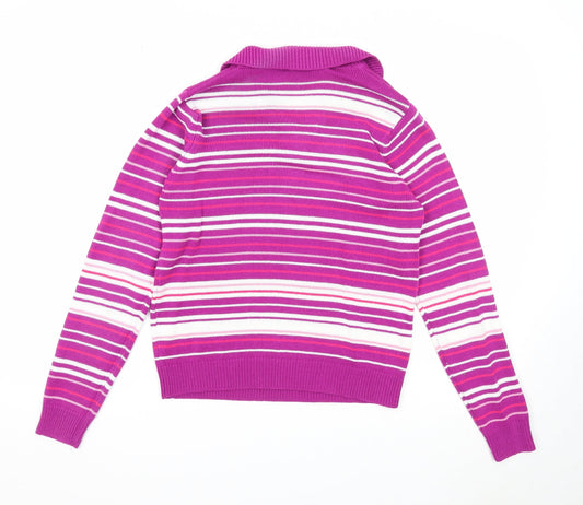 Womens UK Size S EWM Purple Pullover Jumper