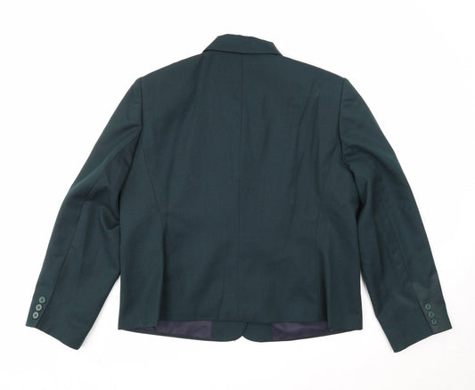 Womens UK Size 18 Preworn Petites Green Blazer
