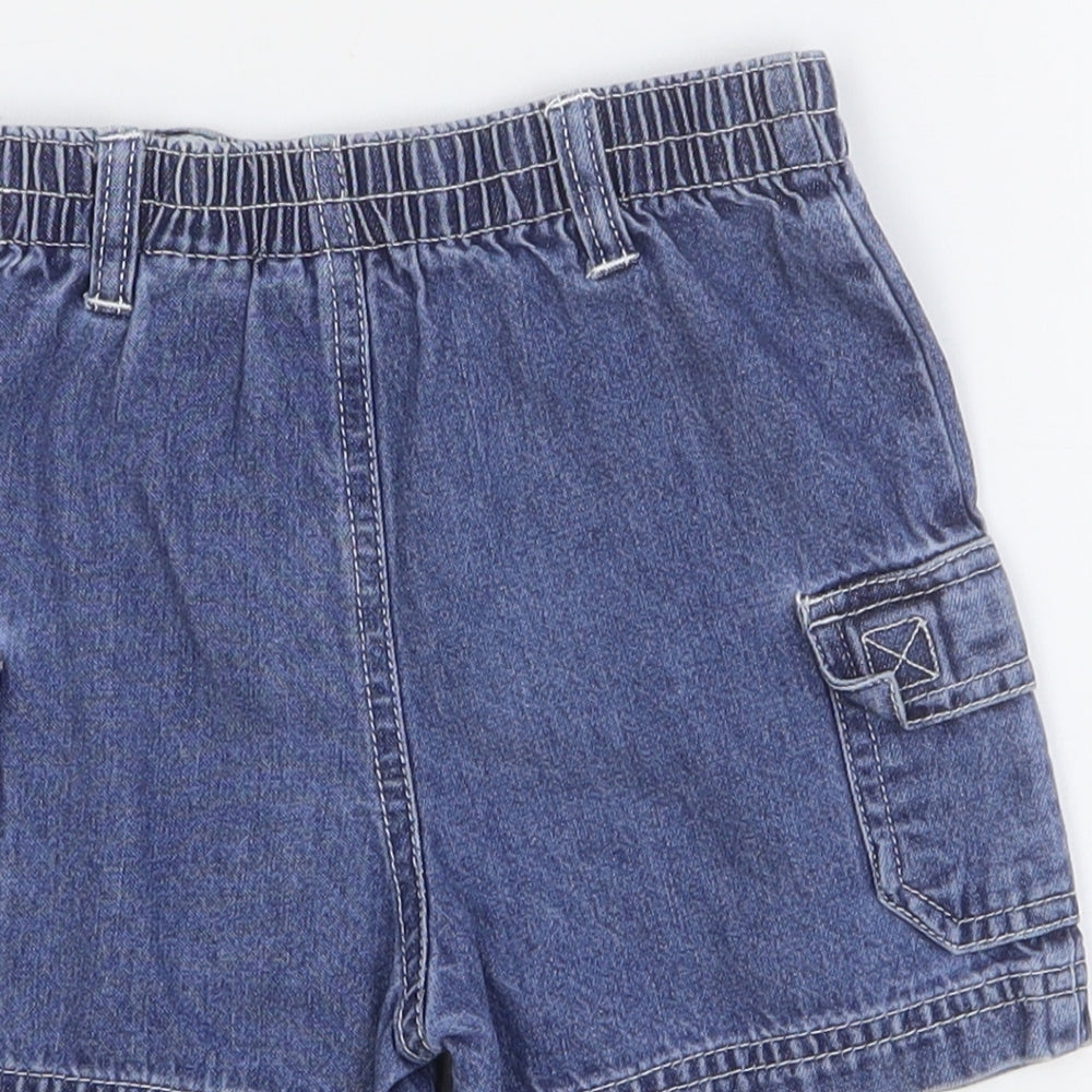Preworn Baby Blue Cotton Cargo Jeans Size 12 Months L50 cm Pullover