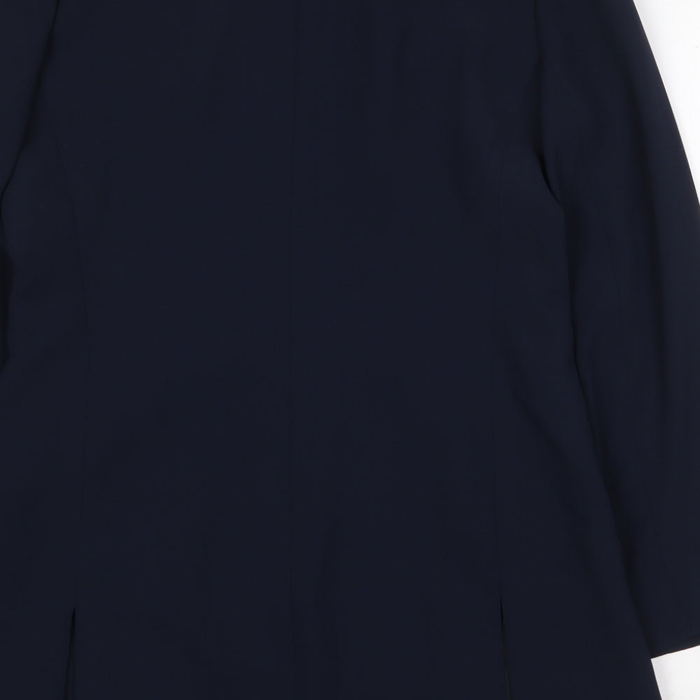 Womens UK Size 10 Frank Usher Blue Overcoat