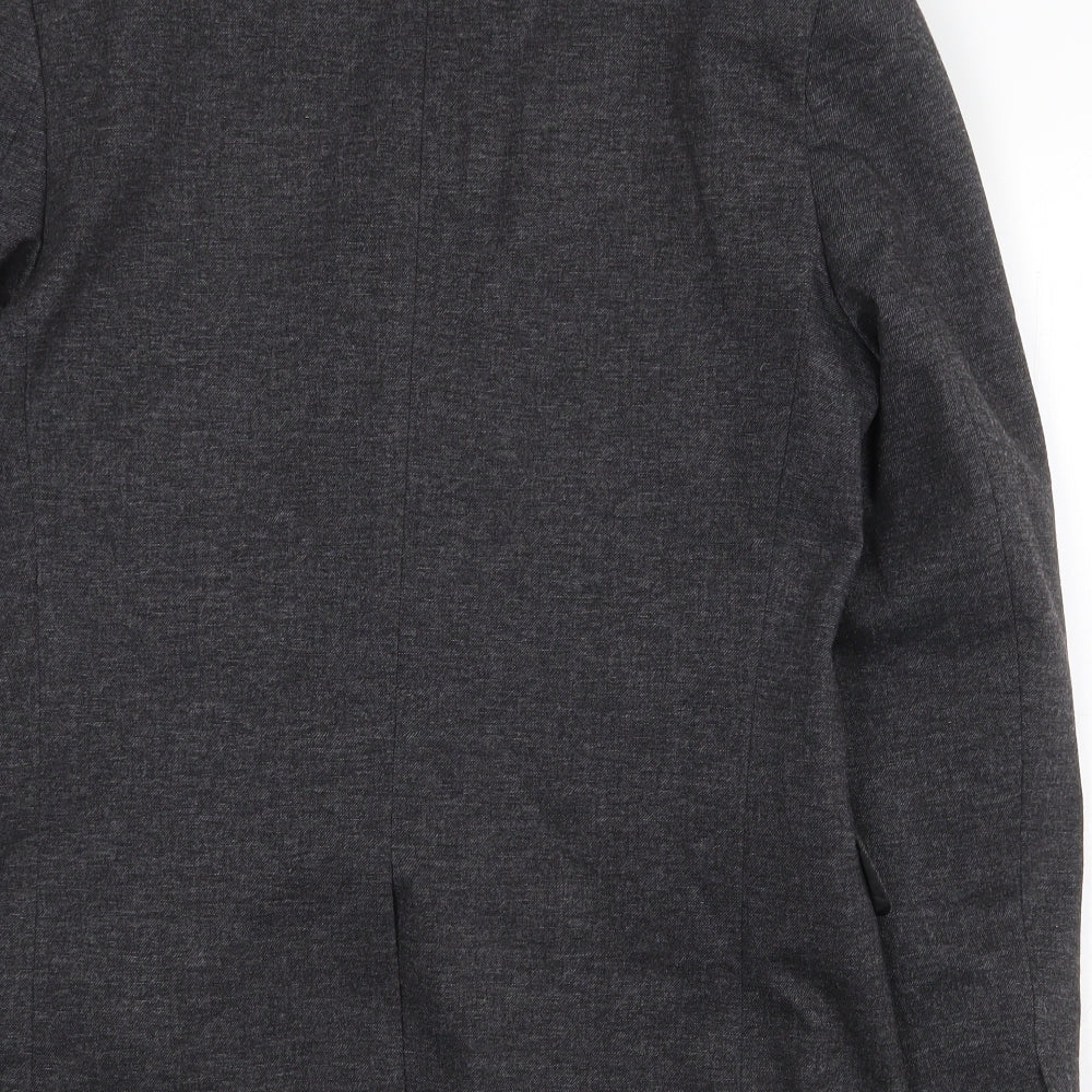 Mens UK Size 38 Topman Regular Grey Suit Jacket