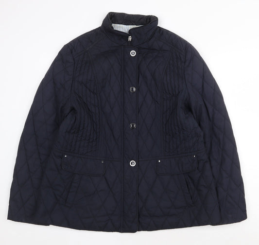 Womens UK Size L Gerry Weber Brown Quilted Coat
