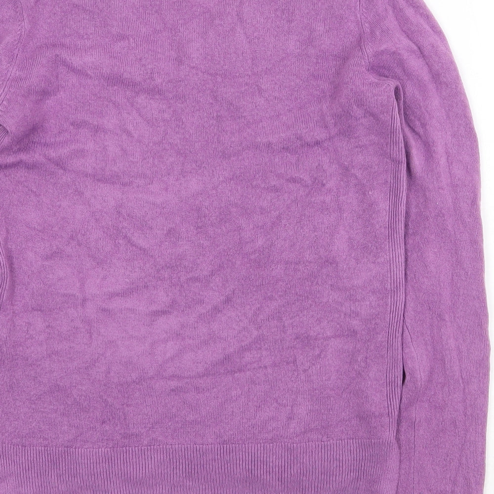 Womens UK Size 8 Marks and Spencer Purple Pullover Jumper
