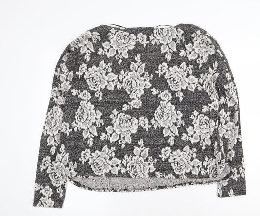 Womens UK Size S Pins & Needles Grey Pullover Jumper